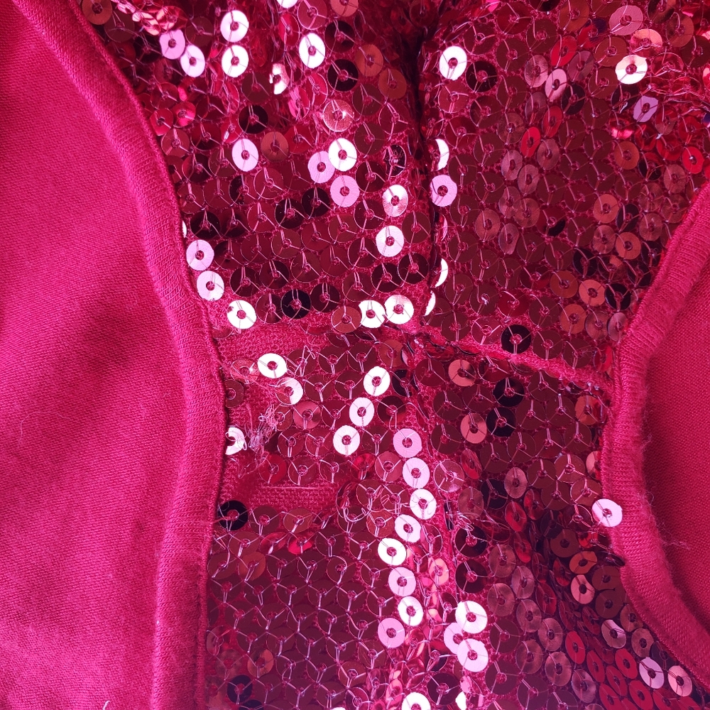 Red sequins booty short - Picture 6 of 7